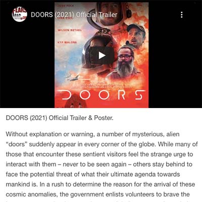 DOORS (2021) Official Trailer & Poster.